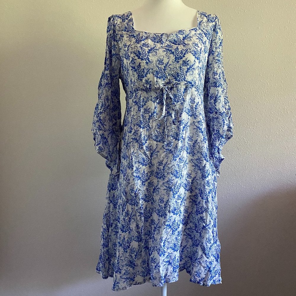 Anthropologie Cream & Sugar Woven Boho Dress
